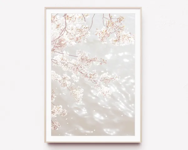 Cherry Blossom Spring Flowers Wall Art Print