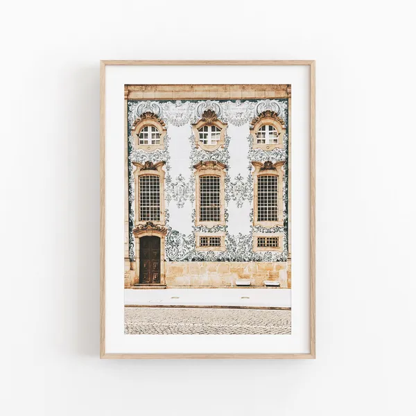 Portugal Lisbon Cityscape Travel Poster, Lisboa View