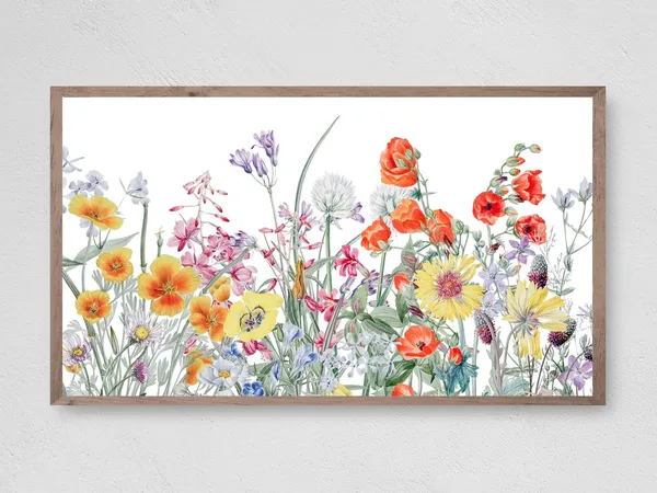 Spring Flowers Farmhouse Easter Art Print