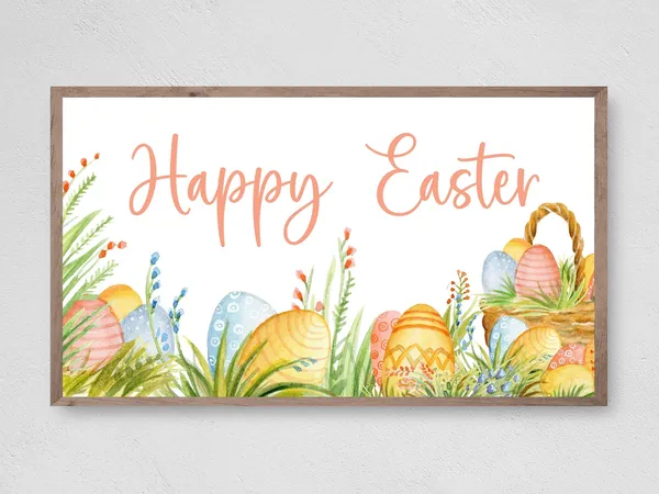 Easter Egg Hunt, Spring Holiday Art Print