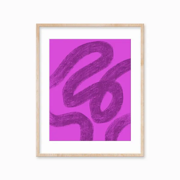 Maximalist Abstract Poster for Dorm Decor