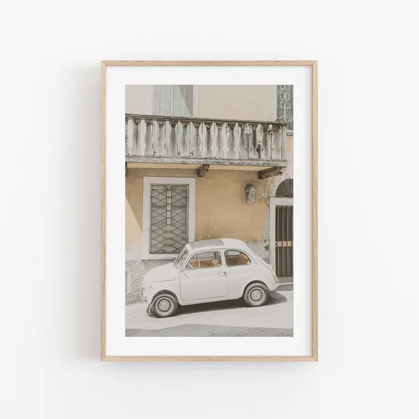 Sicily Italy City View Travel Poster, Cityscape