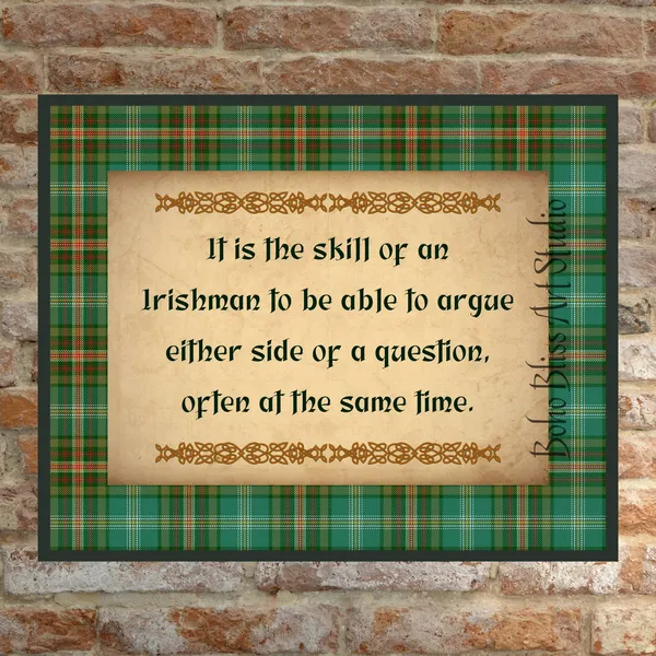 Irish Saying Art Print, Ireland Travel Poster