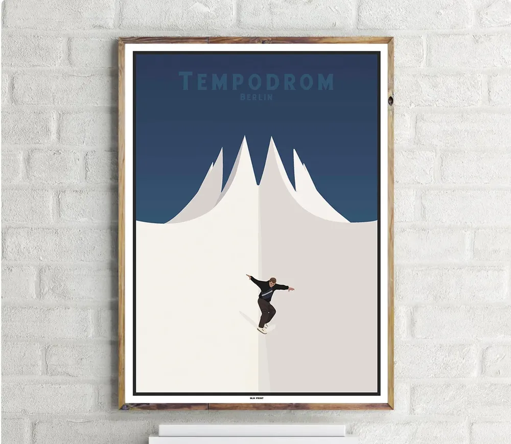Mitte Tempodrom Vintage Travel Poster