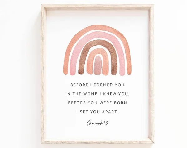 Jeremiah 15 Scripture Art Print, Nursery Decor