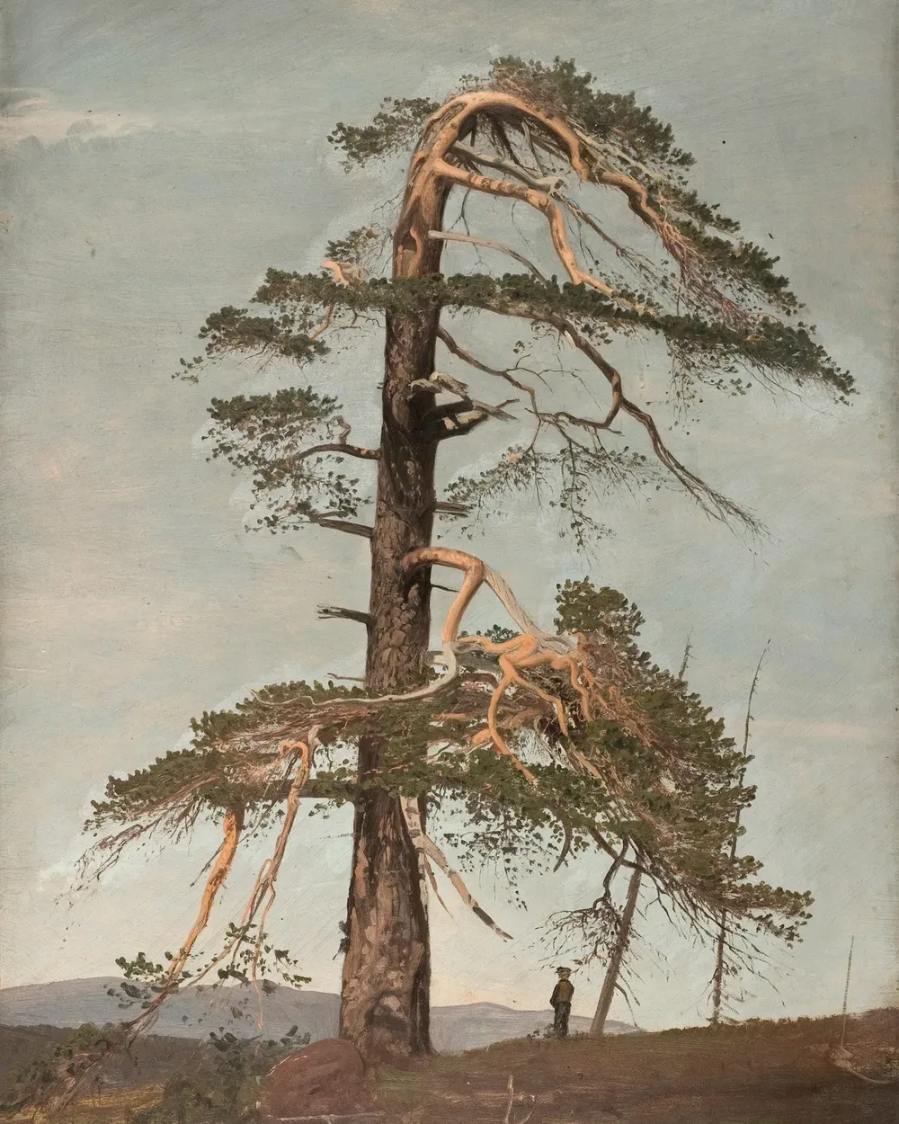Vintage Tree Painting, Forest Landscape Art Print - Image 2