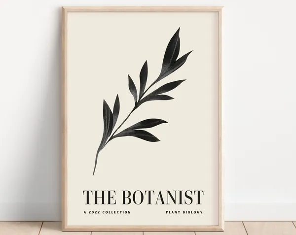 The Botanist Neutral Botanical Bohemian Art Print