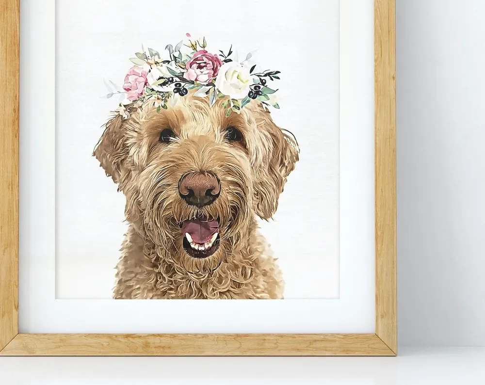 Custom Pet Portrait, Peekaboo Style Art Print - Image 2