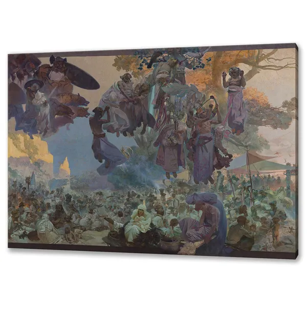 Alphonse Mucha's Svantovit in Rujana Art Print