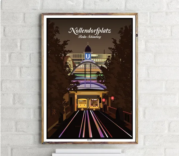 Schneberg Nollendorfplatz 3 Vintage Travel Poster