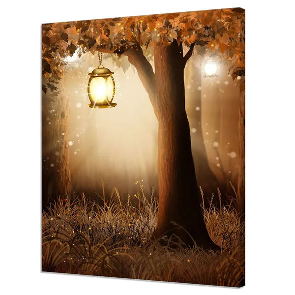 Magical Light in the Fairy Forest, Modern Art Print