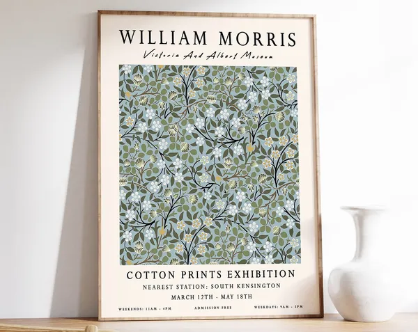 William Morris Exhibition Floral Wall Art Print