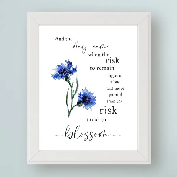 Anaïs Nin Quote Art Print, Graduation Birthday Gift