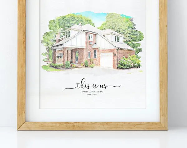 Custom House Portrait, Best Gift Ideas For Mom