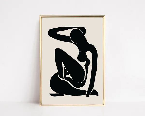 Black Matisse Art Print, Eclectic Vintage Decor