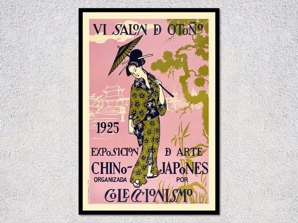 1925 Salon D'Automne Geisha Vintage Poster Print