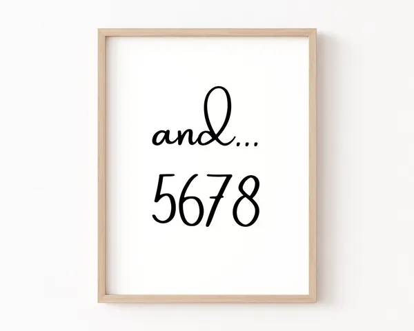 And 5678 Dance Studio Motivational Quote Art Print