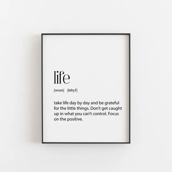 Inspirational Quote Art Print, Home Decor