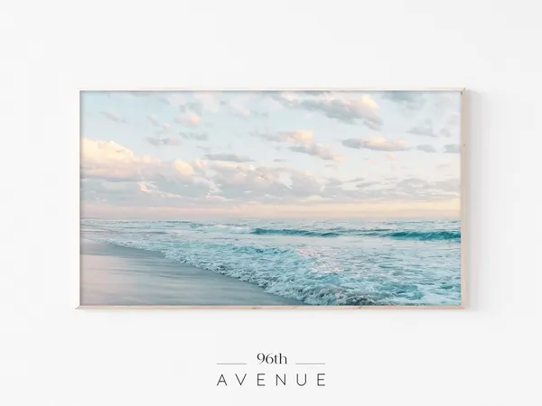 Beach Sunset Art Print, Tropical Sunset Decor