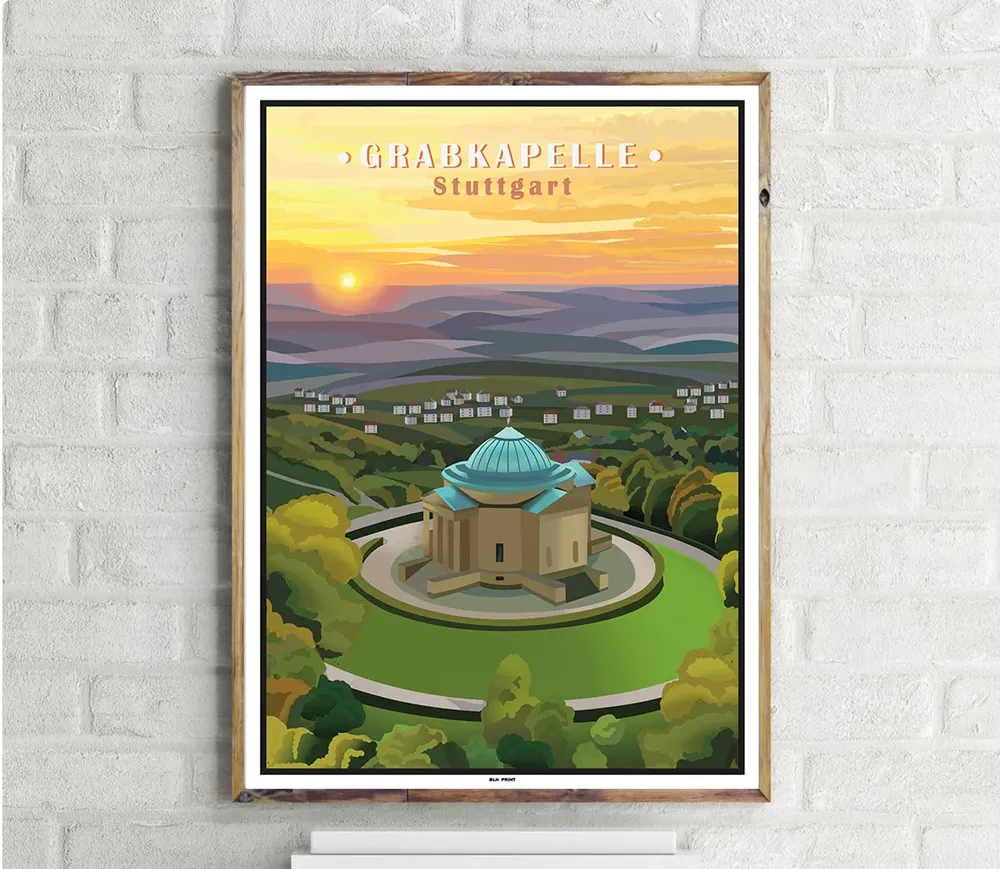 Grabkapelle 1 Vintage Travel Poster