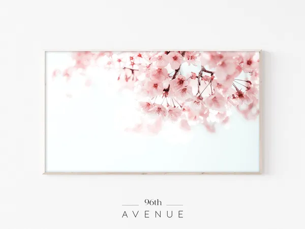 Cherry Blossom Spring Art Print, Floral Decor