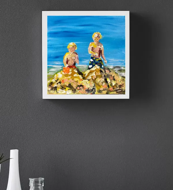 Abstract Custom Portrait, Beach Boys Wall Art Print