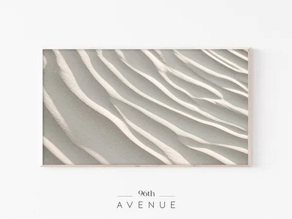 Neutral White Sand Beach Coastal Art Print
