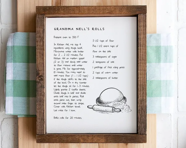 Personalized Recipe Farmhouse Living Room Art Print