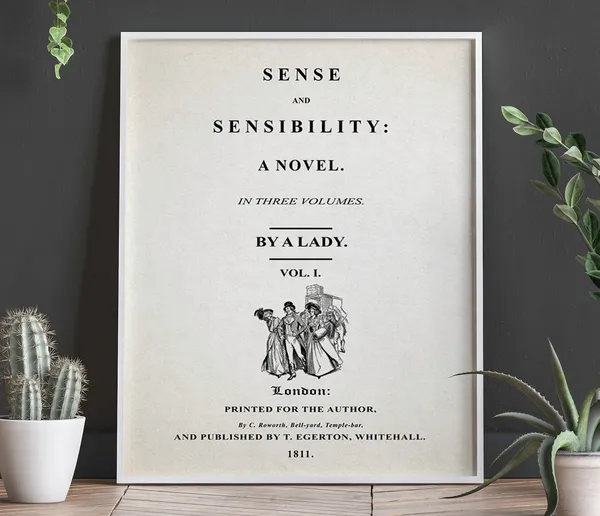 Sense And Sensibility, Jane Austen Poster Print