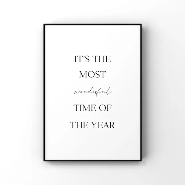 Its The Most Wonderful Time Of Year Christmas Poster