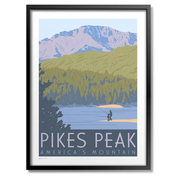 Pikes Peak Americas Mountain Art Print