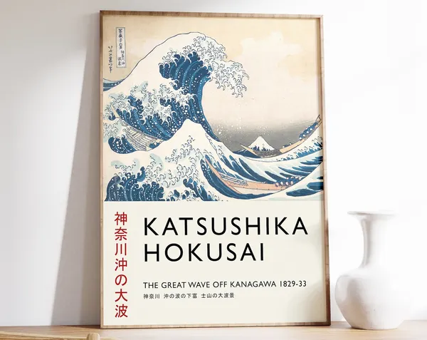 The Great Wave Japanese Art Print, Hokusai Poster