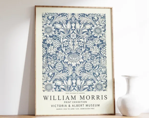 William Morris Vintage Floral Wall Art Print