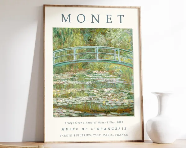 Claude Monet Bridge Over a Pond Of Waterlilies Print