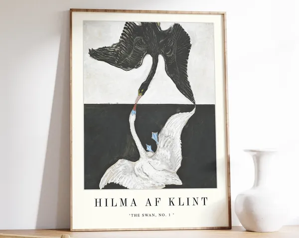 Hilma Af Klint The Swan Exhibition Art Print