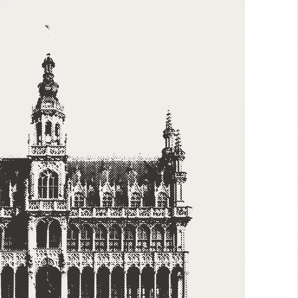 Brussels Travel Poster, Minimalist City Print - Image 3