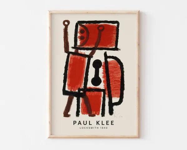 Paul Klee Locksmith 1940 Abstract Art Print