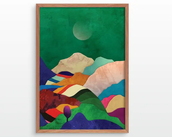 New Day In The Mountains Art Print