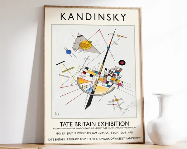 Wassily Kandinsky Exhibition Poster, Bauhaus Art Print