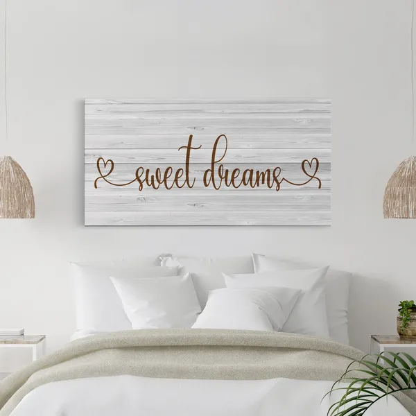 Sweet Dreams Sign, Farmhouse Bedroom Wall Art Print