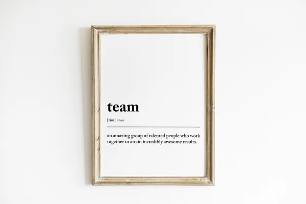 Team Definition Personalized Office Art Print