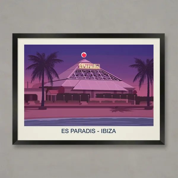 Es Paradis Nightclub Travel Poster