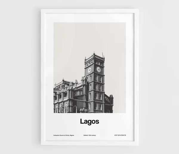 Lagos Cathedral Church Of Christ Travel Poster