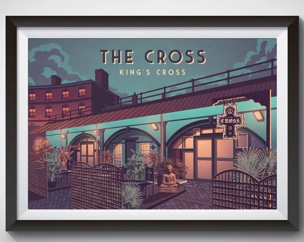 The Cross Nightclub, Kings Cross London Travel Poster