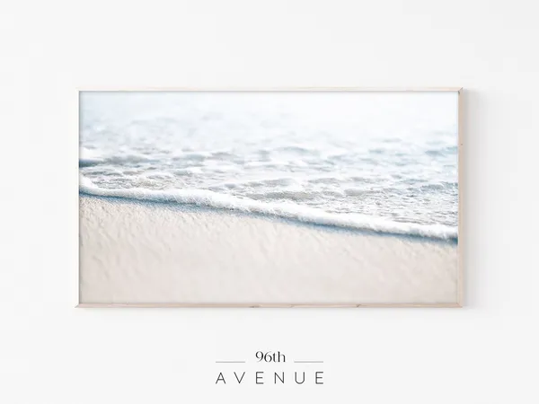 Coastal Beach Tv Art, Ocean Wall Art Print