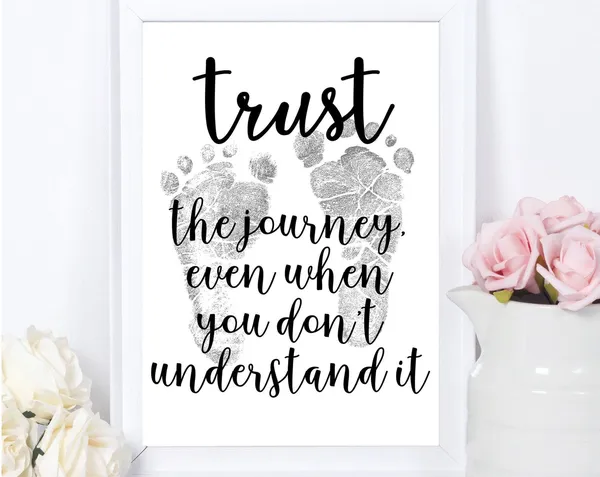 Miscarriage Gift Quote Print, Baby Sympathy