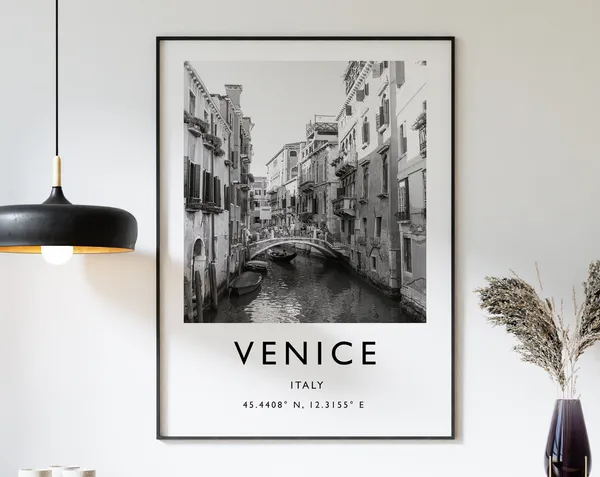 Venice Travel Print Italy Photographic Poster