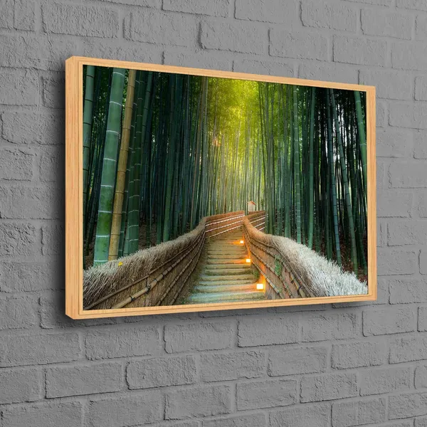 Kyoto Nature Landscape Art Print, Bamboo Forest
