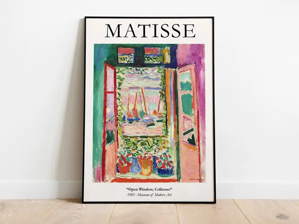 Matisse Open Window Collioure Exhibition Poster