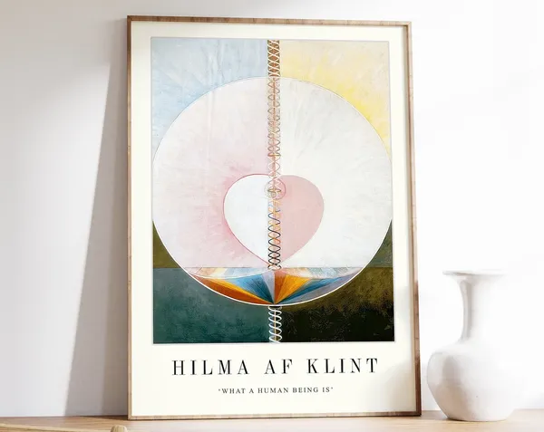 Hilma Af Klint Exhibition Poster, Bauhaus Abstract Print
